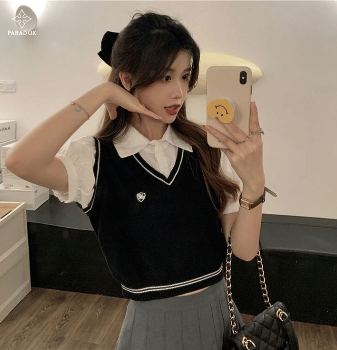 Nguyên tắc phối với áo sơ mi croptop