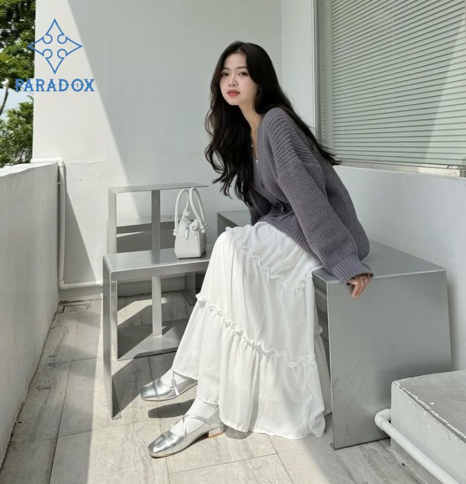 Đôi nét về chân váy tầng dài phối áo gì