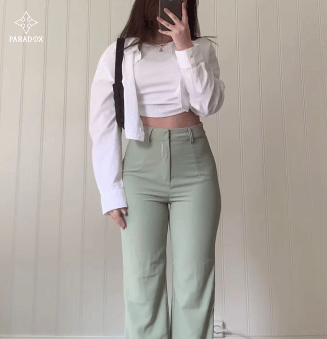 Phối đồ với màu xanh mint - màu trắng