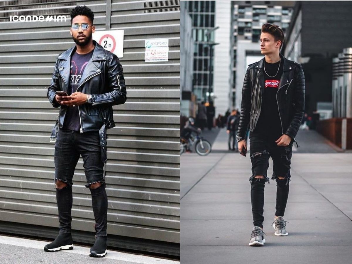 Quần jeans rách là item đại diện phong cách punk style