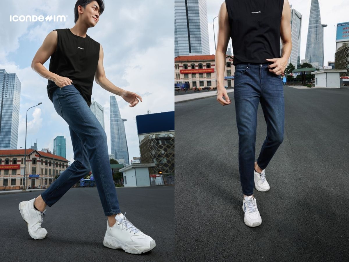 Quần jeans là item kinh điển của phong cách phượt