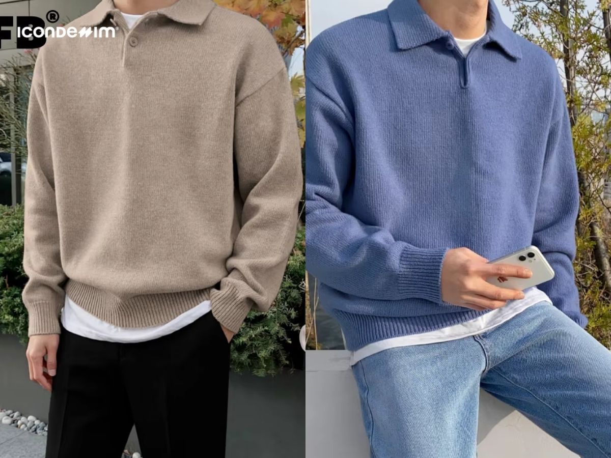 Lựa chọn áo sweater nam phong cách Hàn Quốc kích cỡ vừa vặn