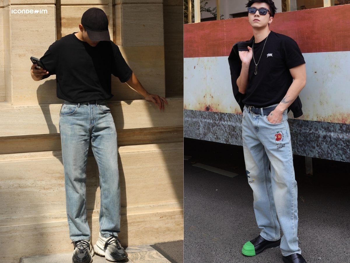 Chọn kiểu quần baggy jeans phù hợp với dáng người