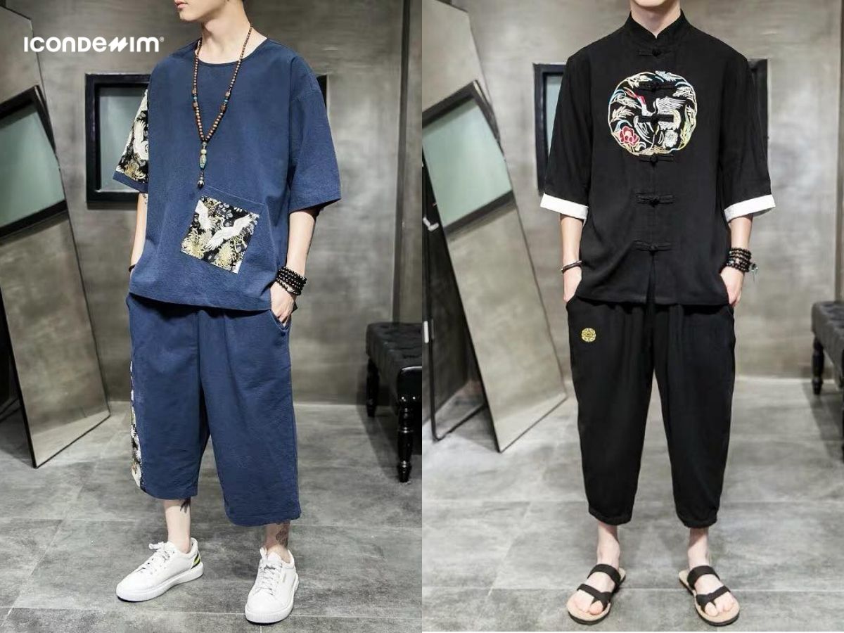 Set đồ Hán phục cách tân cực độc đáo dành cho nam giới