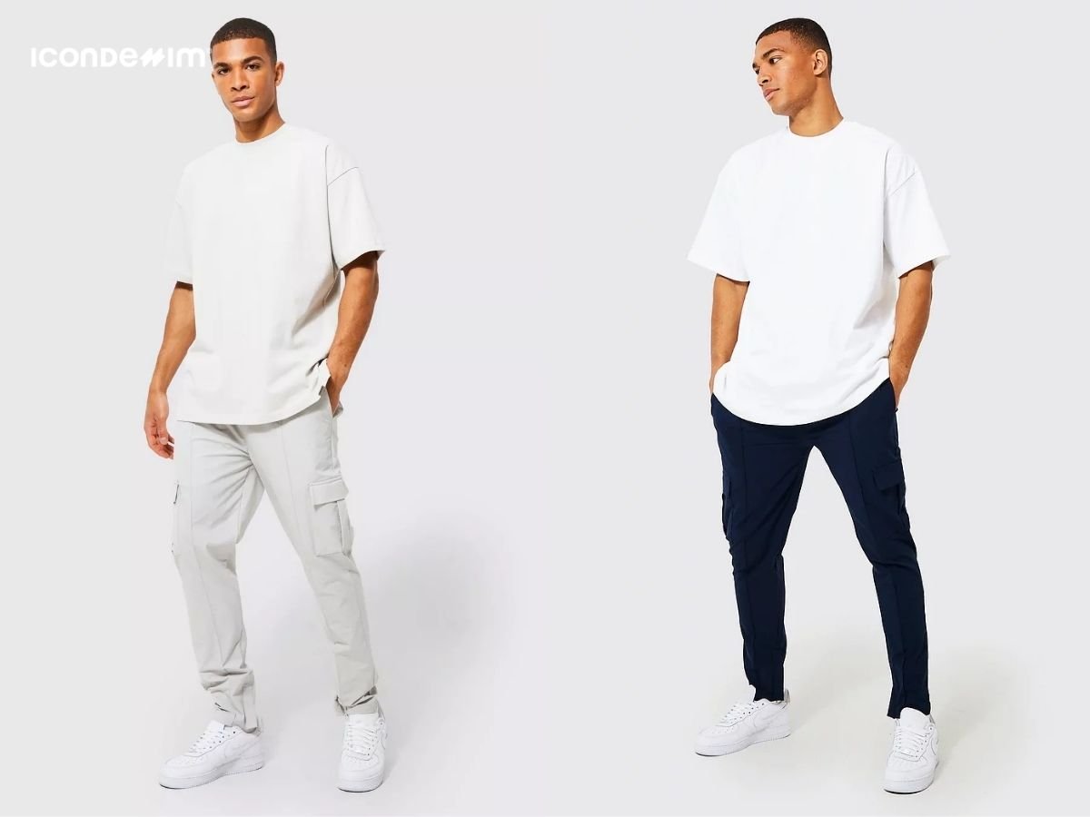 Outfit thể thao năng động áo form rộng với quần jogger