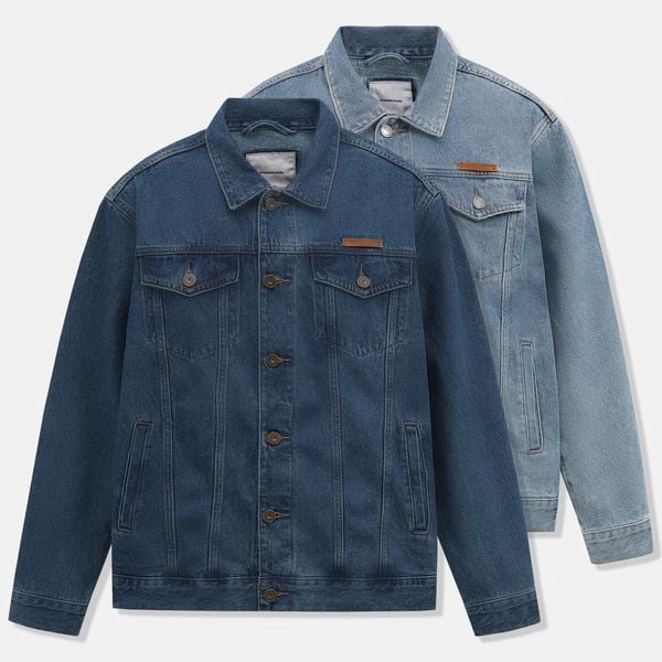 Áo Khoác Jean Nam Drafting All Black Basic Form Regular