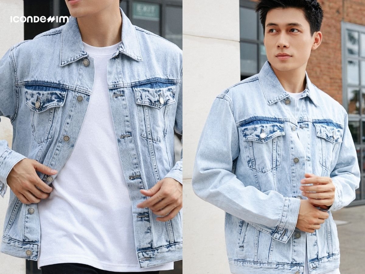 Chú ý đến màu sắc áo khoác jeans phù hợp với phong cách