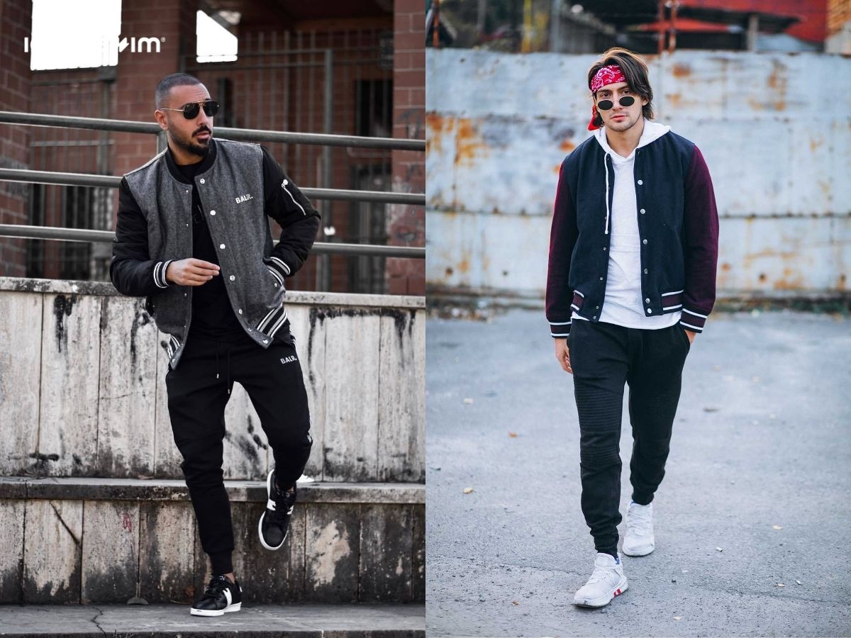Áo khoác Varsity và quần jogger