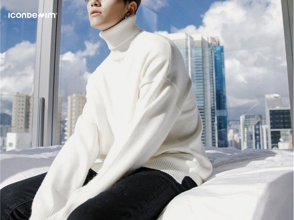 Áo len cổ cao toát lên vẻ đẹp lịch lãm, cuốn hút