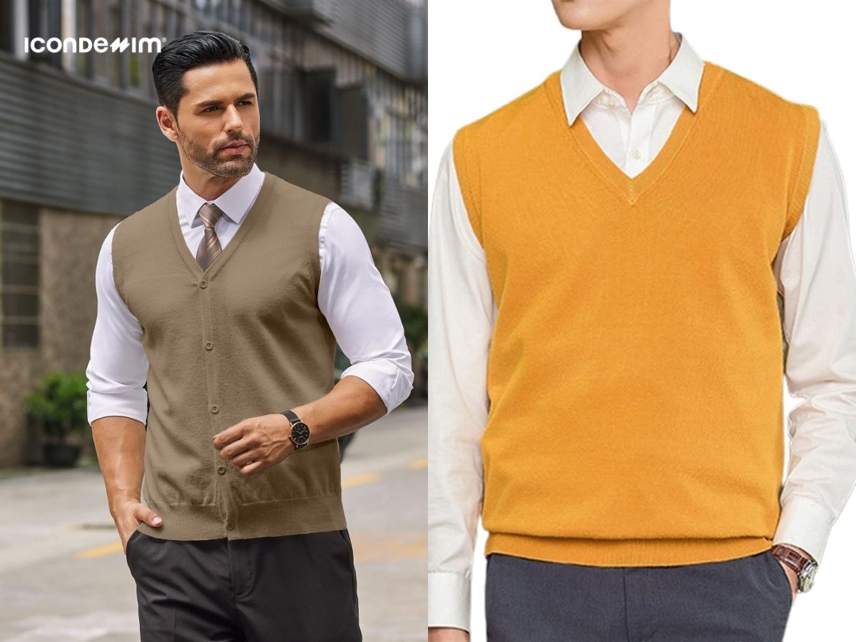 Áo len gile dễ dàng mix match với nhiều item khác