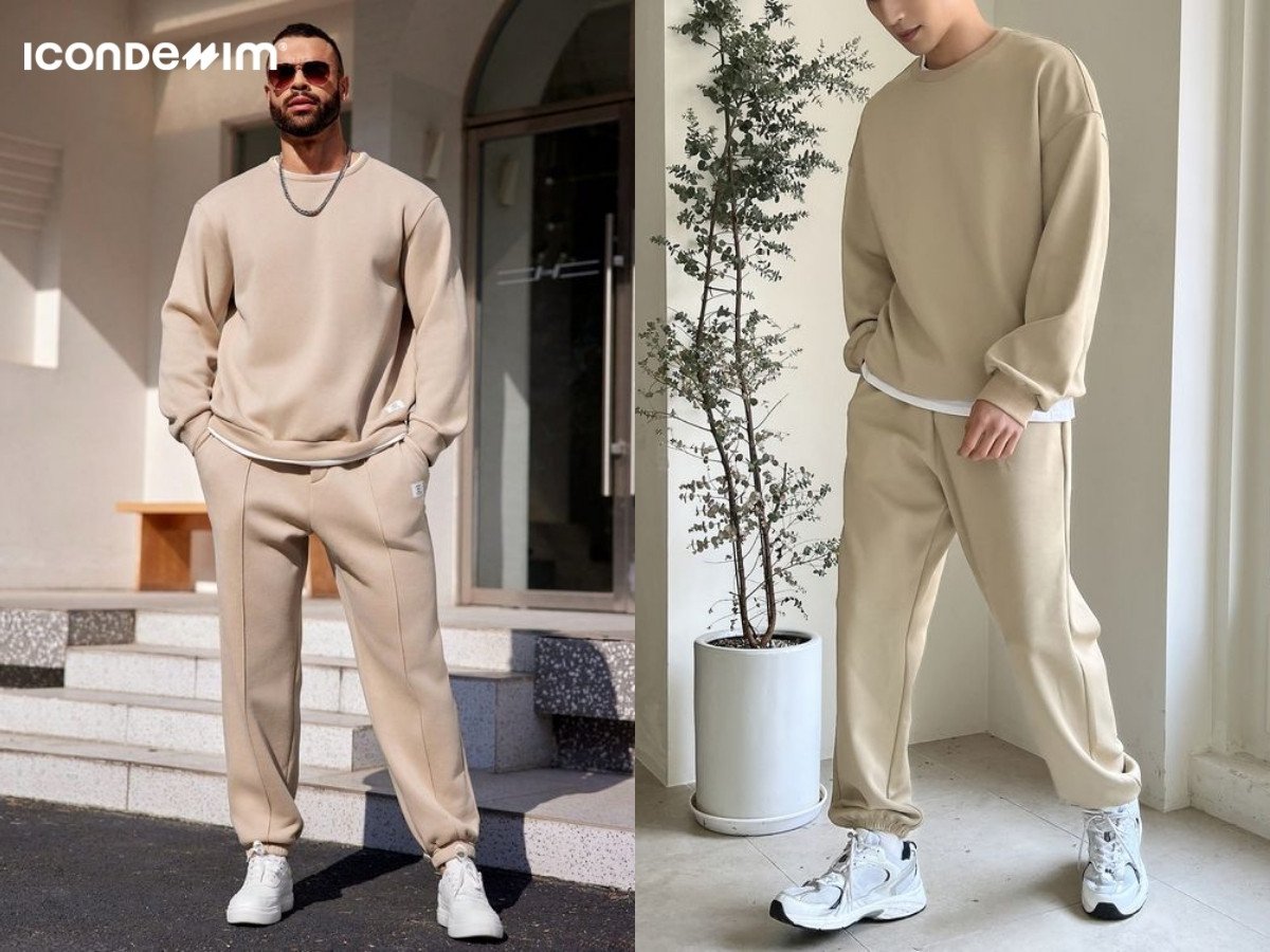 Áo len oversize và quần jogger