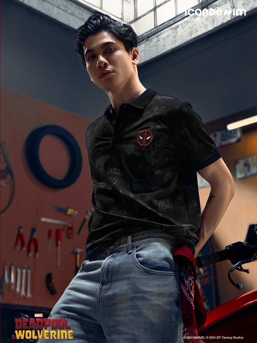 Áo Polo Nam Marvel Deadpool In Multiverse Pattern Form Regular