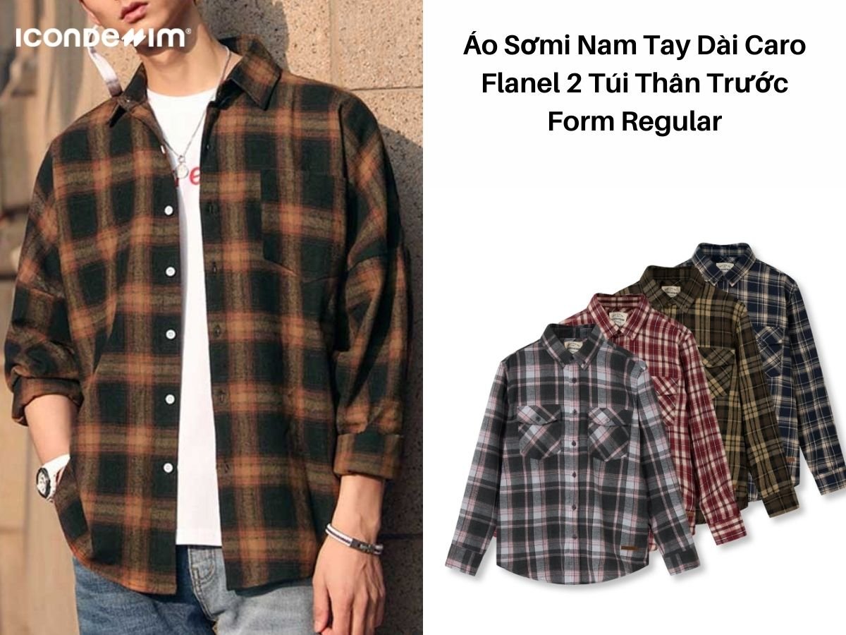 Áo sơ mi Flanel nam