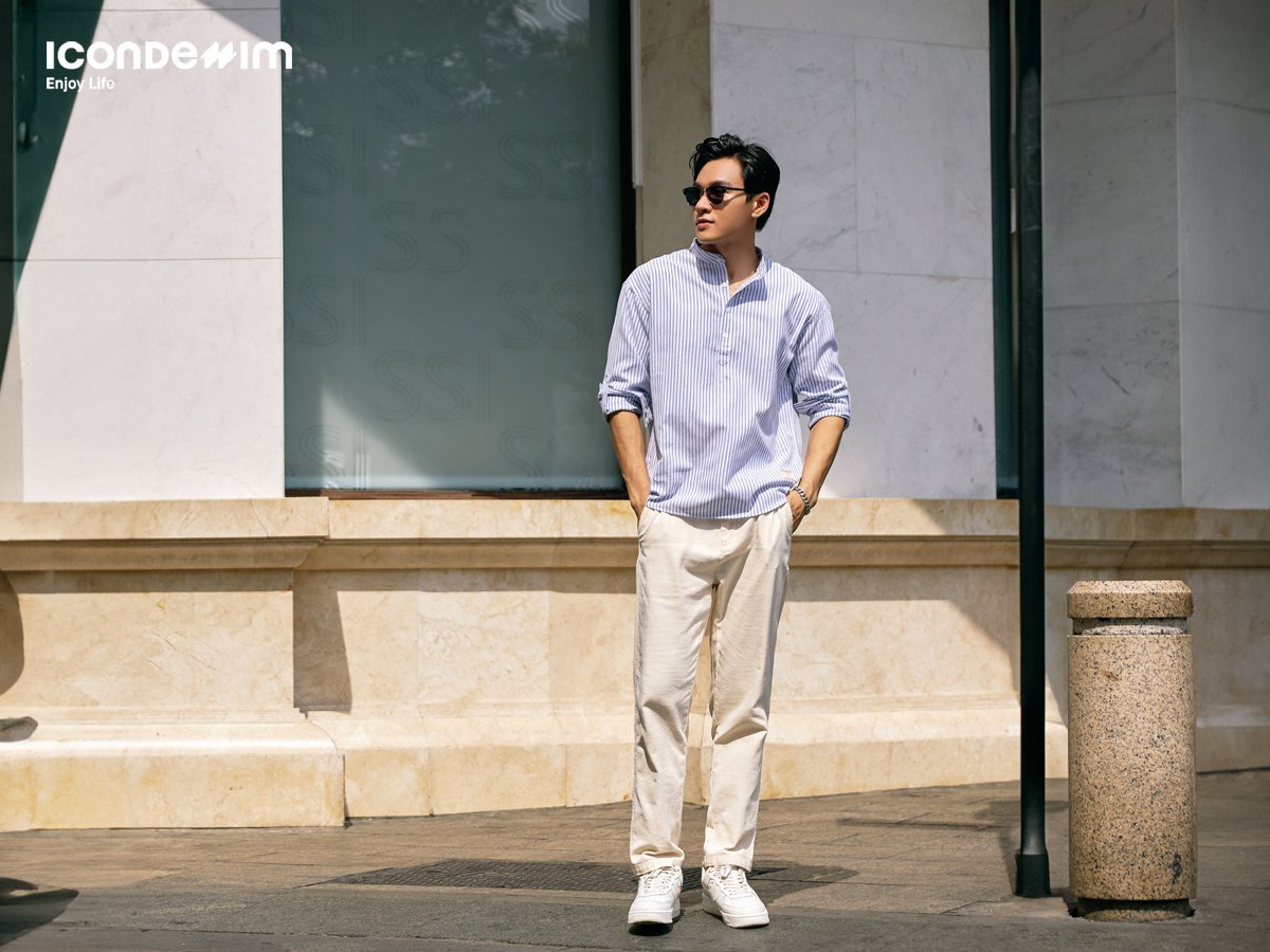 Áo sơ mi nam sọc caro mang đến vẻ ngoài chuyên nghiệp