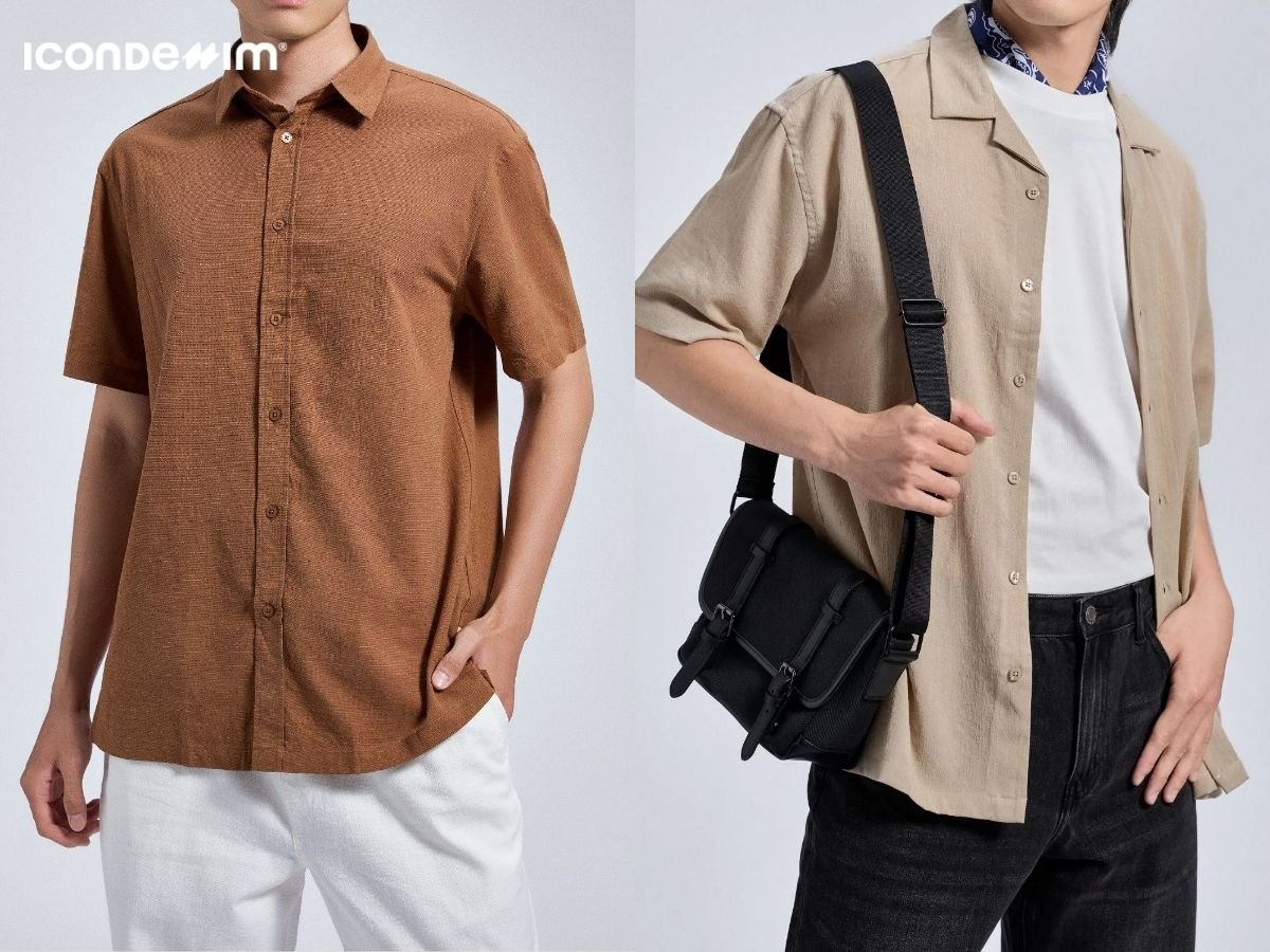 Áo sơ mi linen nam thoáng mát cho ngày hè