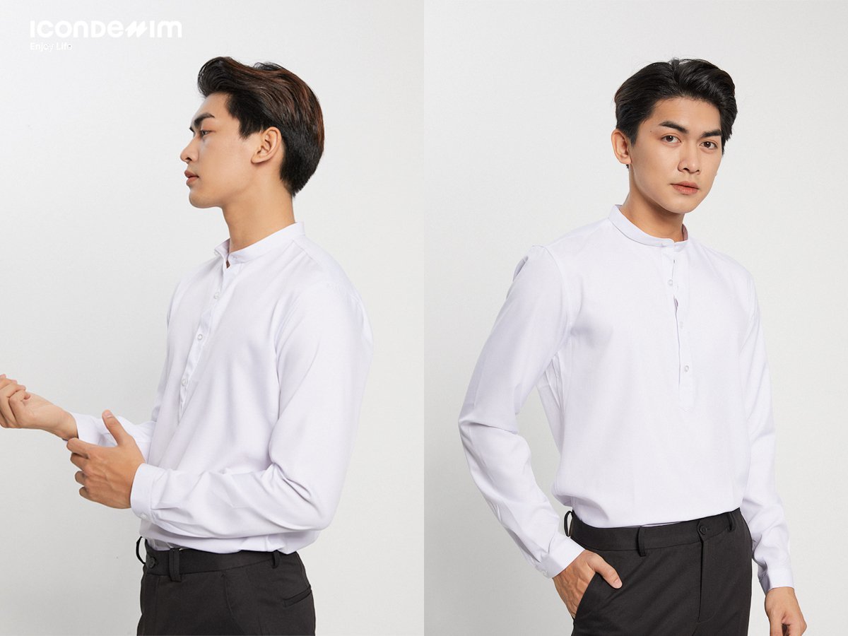 Áo sơ mi trắng thanh lịch