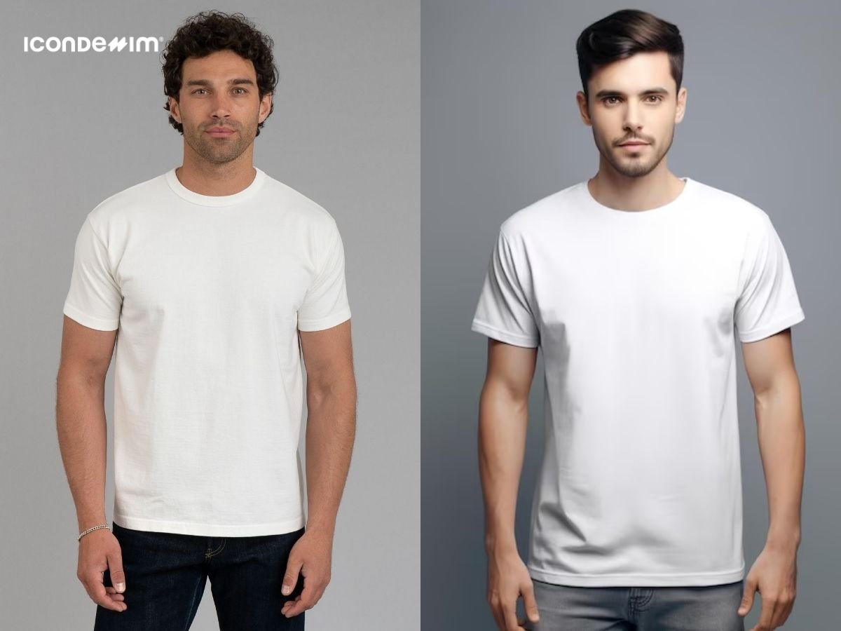 Áo thun trơn màu trắng rất thích hợp cho trang phục đi phượt