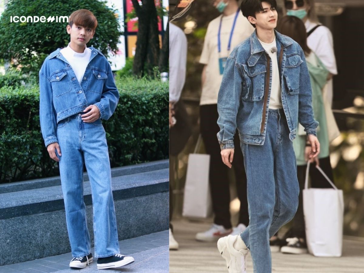 Baggy jeans, áo khoác jeans