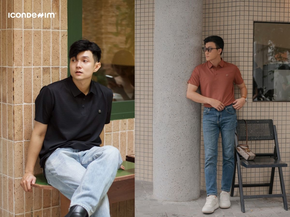 Baggy jeans, áo polo