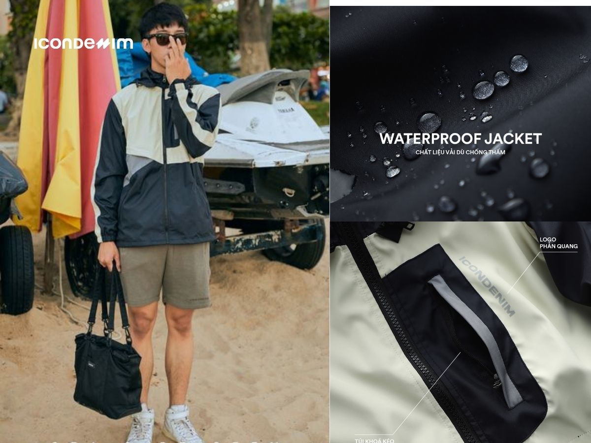Áo khoác dù chống nước phù hợp với mọi điều kiện thời tiết