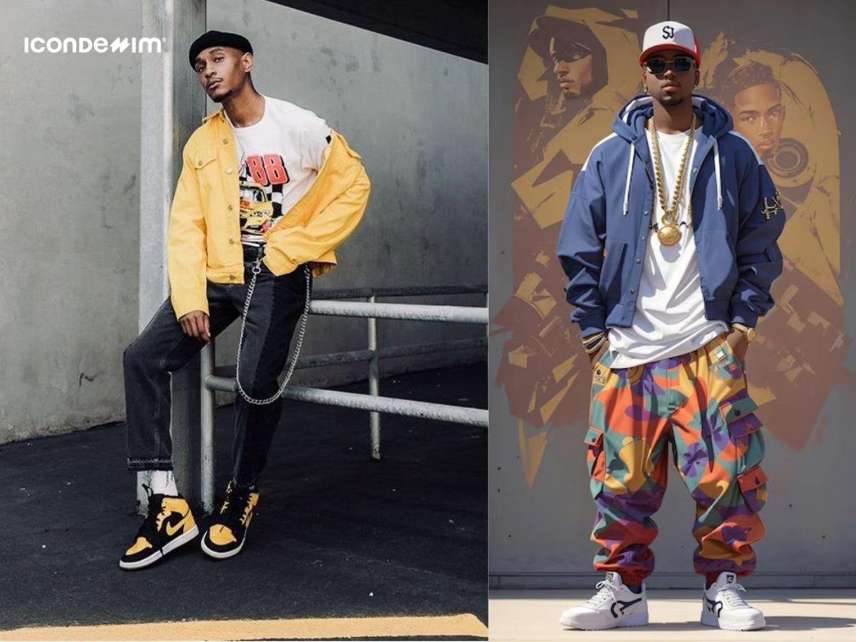 Các item phong cách Hip Hop thường có màu sắc nổi bật