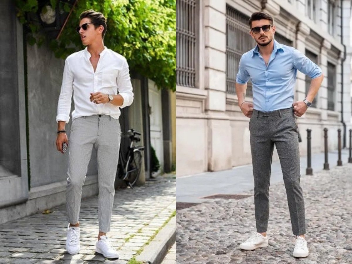 Áo sơ mi, quần chinos và giày loafers - Lịch lãm và thoải mái