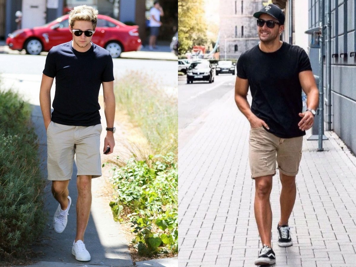 Áo thun, quần short và giày thể thao - Thoải mái cho ngày hè
