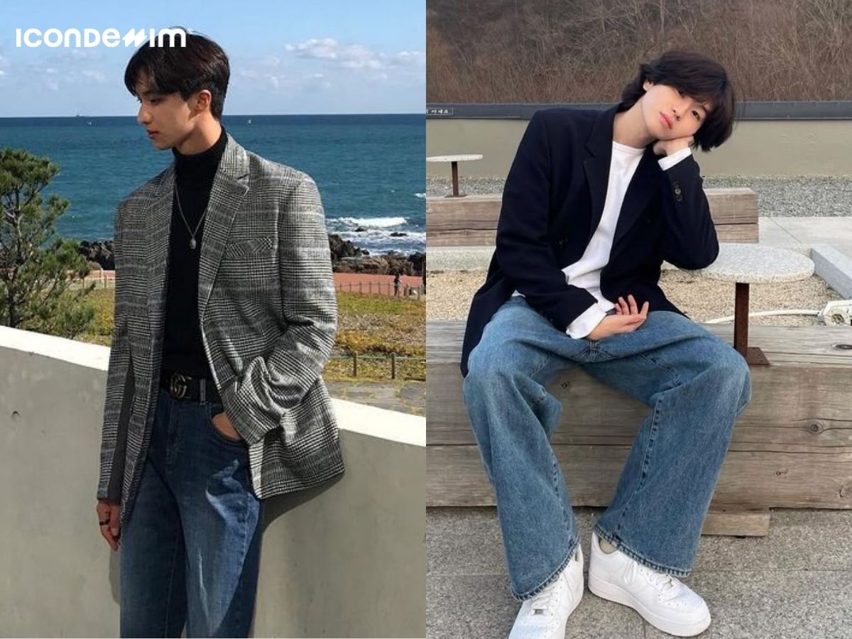 Chọn áo blazer phối với quần jeans