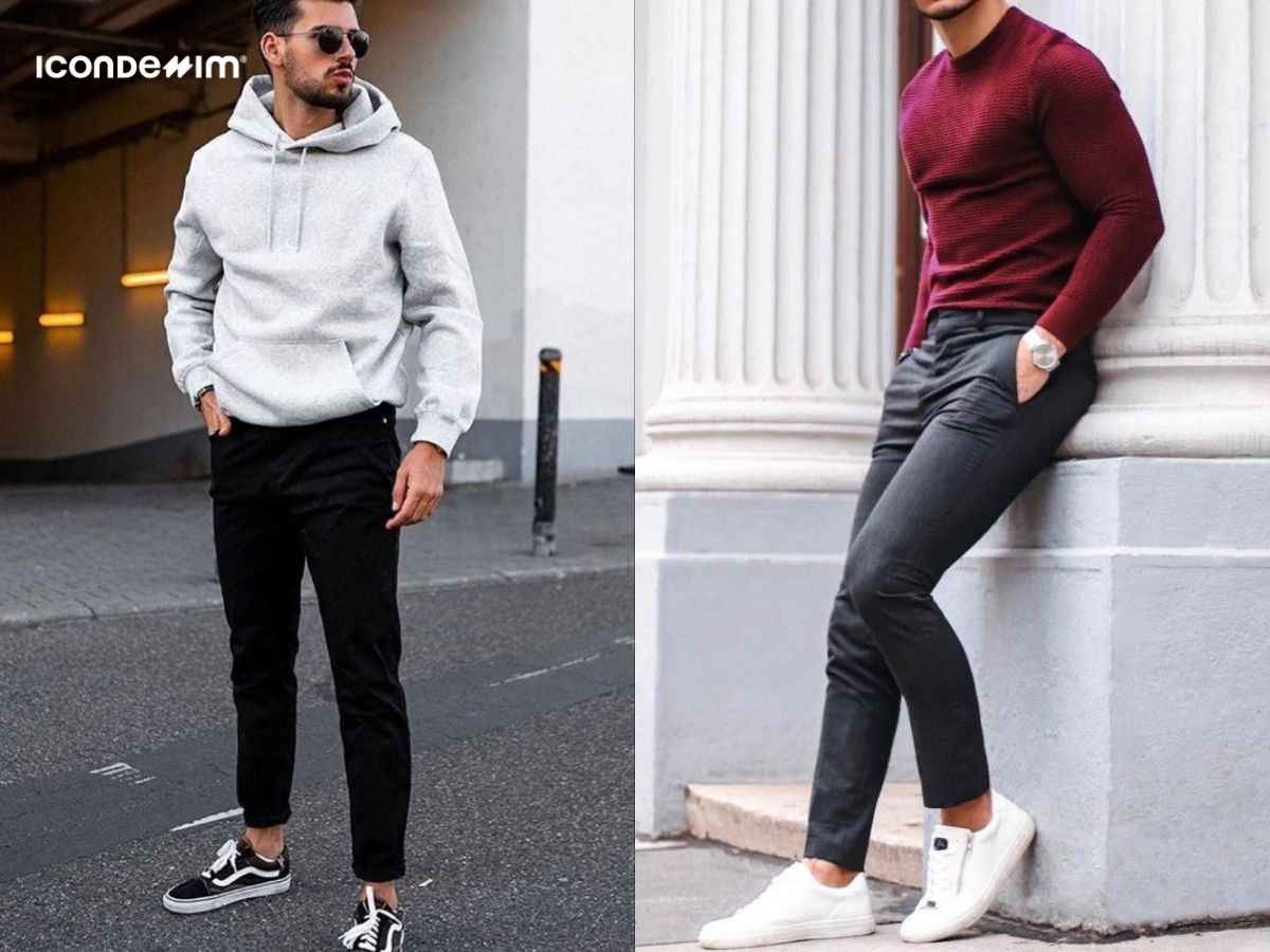 Áo hoodies/ sweater đi cùng quần âu nam