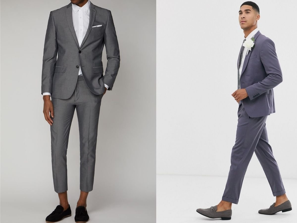 Phối Cropped Pants cùng áo blazer và giày Loafer