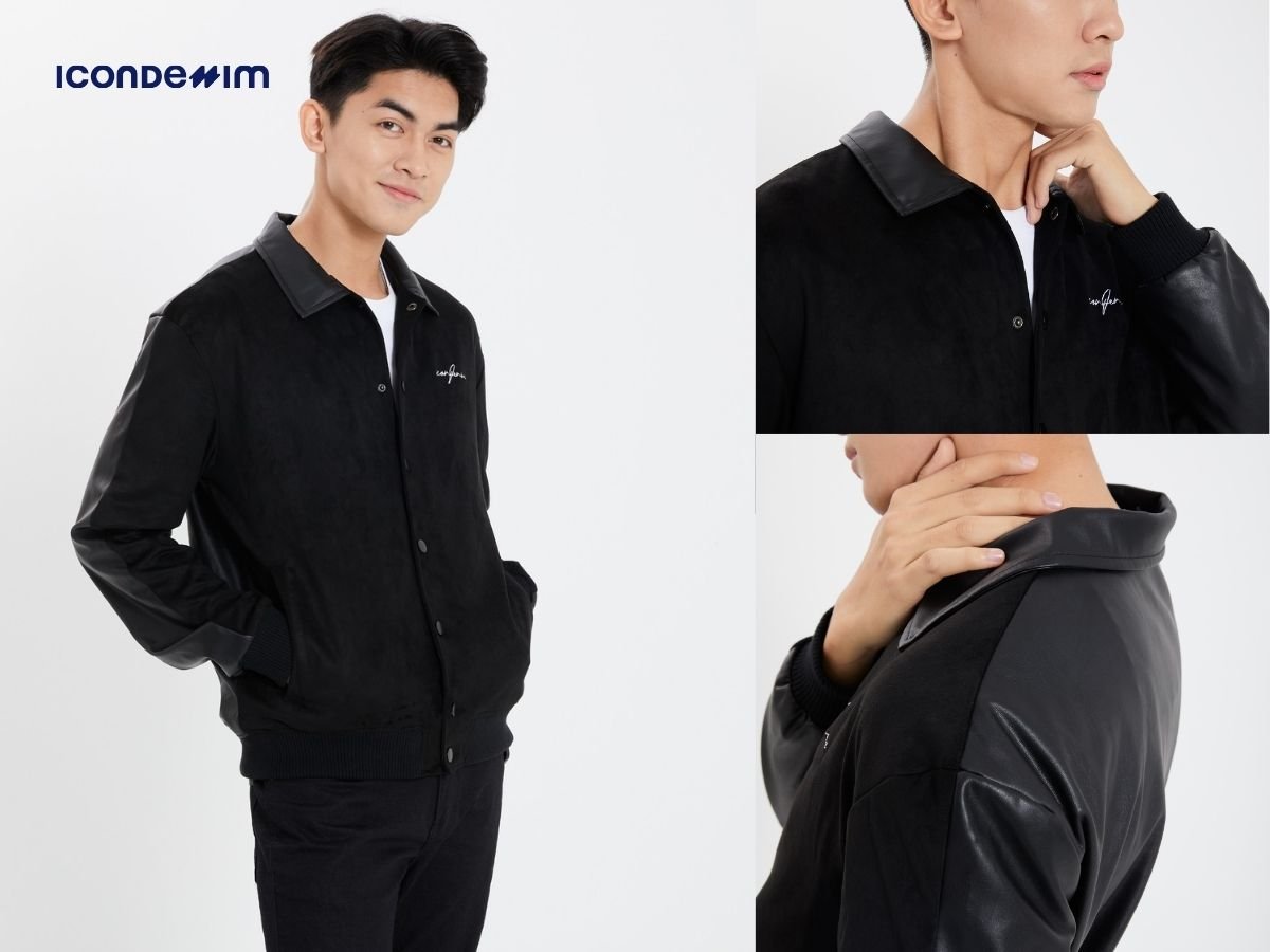 Thiết kế áo khoác da màu đen sang trọng, tôn da cực đỉnh