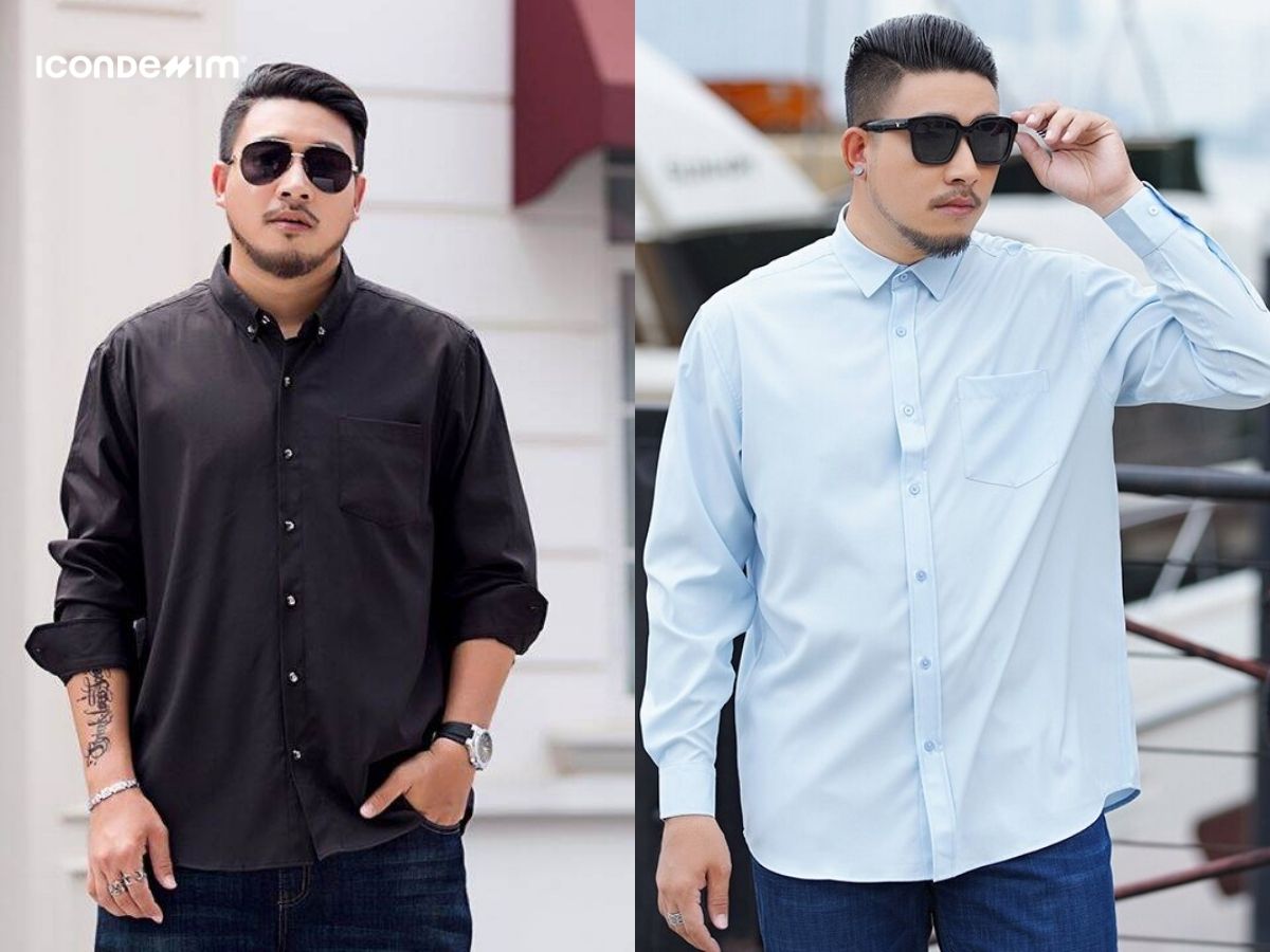 Dáng người tròn hợp với áo form rộng