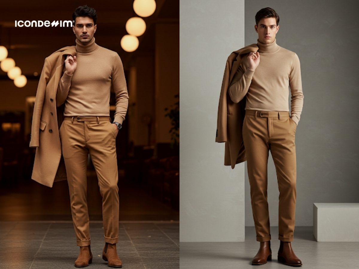 Set đồ màu camel mang đến vẻ đẹp vintage và sang trọng