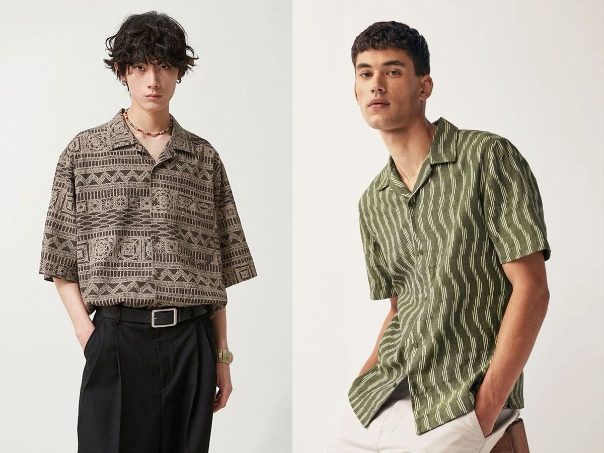 Áo sơ mi họa tiết phong cách Bohemian