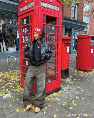 phối đồ với mũ beanie