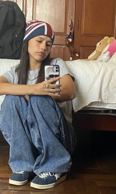 phối đồ với mũ beanie