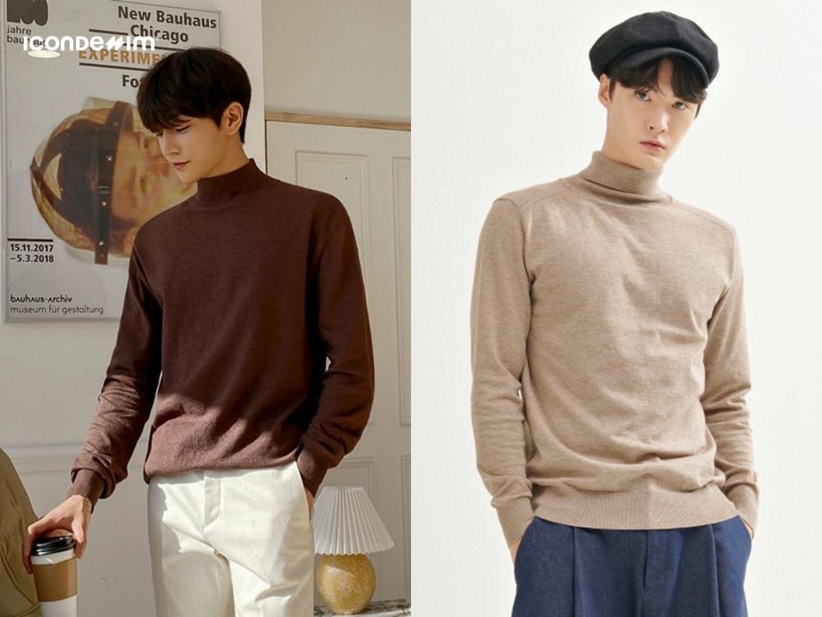 Áo len cổ lọ giữ ấm tốt, phù hợp với thời tiết se lạnh