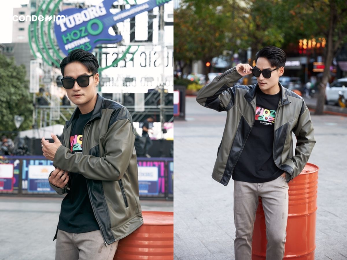 Áo Leather Jacket toát lên phong cách mạnh mẽ