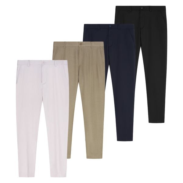 Quần Tây Nam Ống Ôm Embroider Back Pocket Form Slim