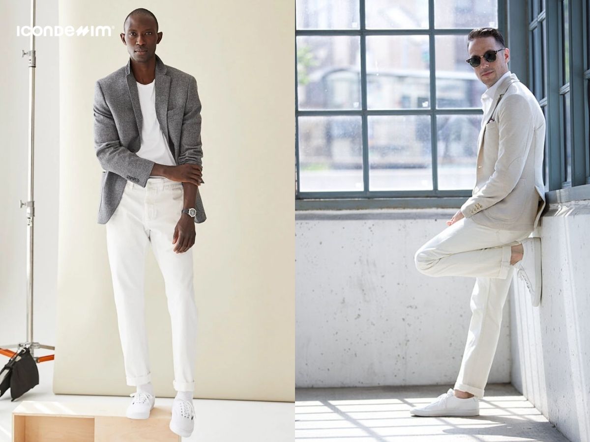 Phối áo blazer và quần jeans - White Out