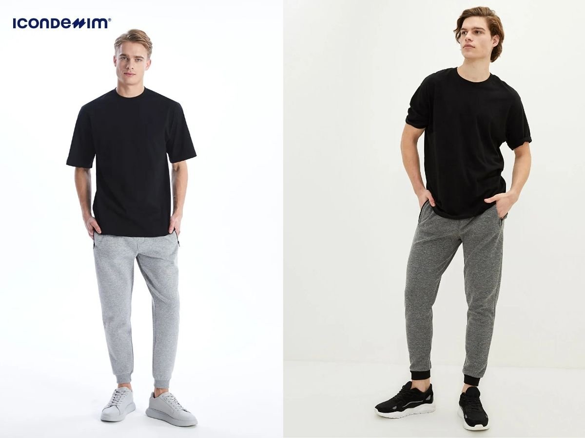 Phối đồ với quần jogger nam và áo thun để đi dạo phố
