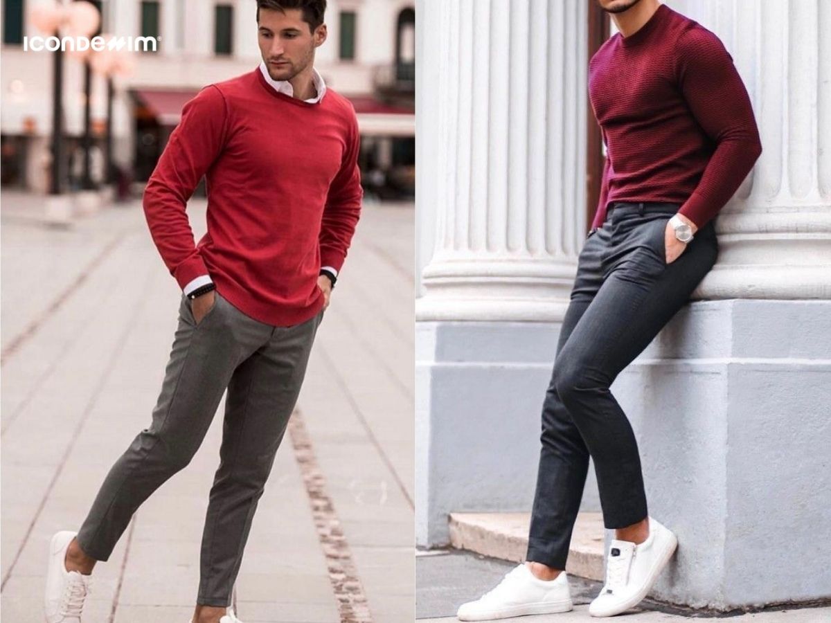 Phối màu đỏ với các gam màu trung tính