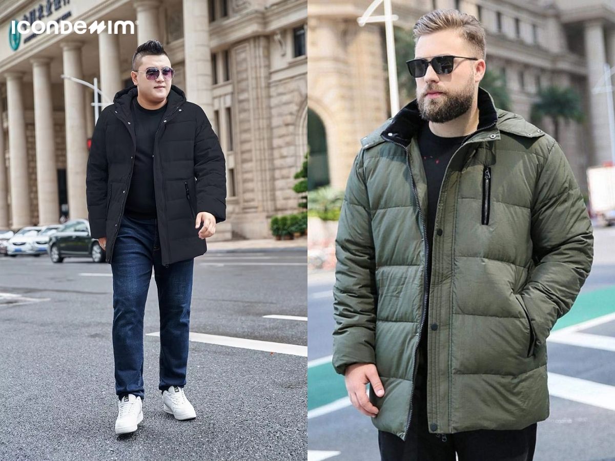 Chọn áo khoác phao cho nam mập cao 1m7