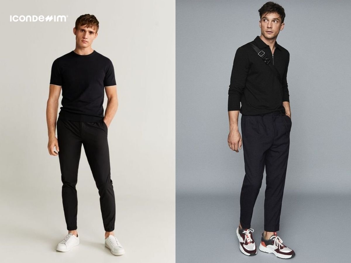 Phối quần đen với áo đen cho phong cách tone sur tone