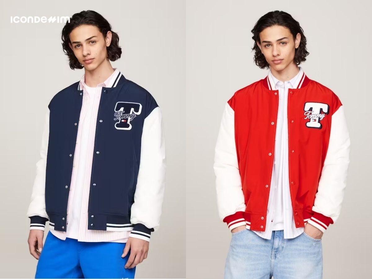 Phối áo Varsity jacket nam cùng áo sơ mi