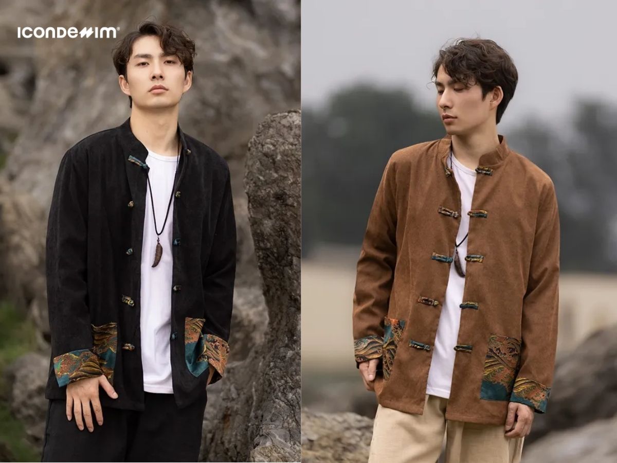 Phối áo khoác Tang Suit và áo thun