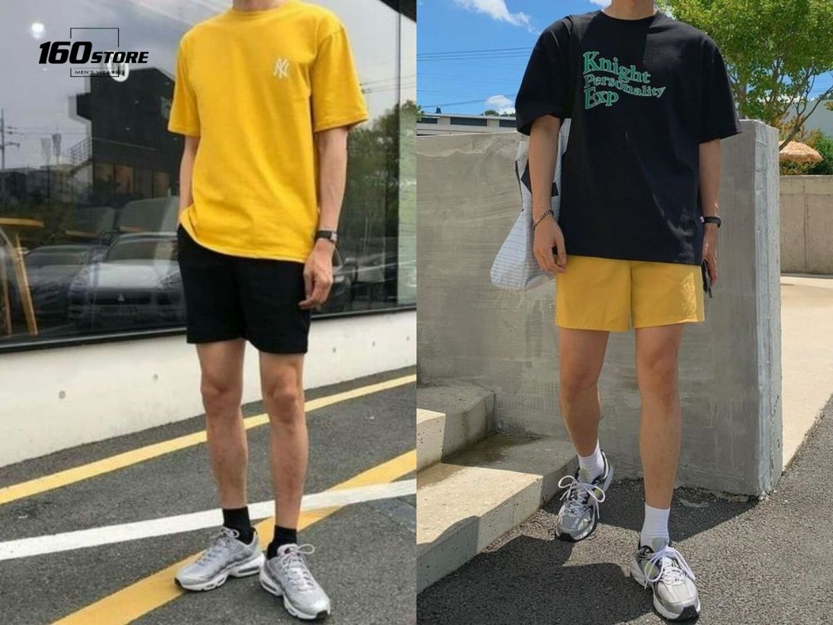 Màu đen hợp với màu vàng