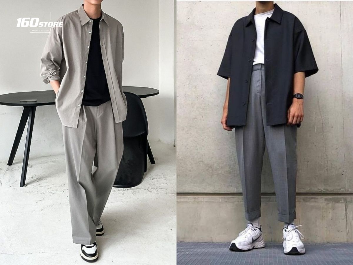 Màu đen kết hợp màu xám