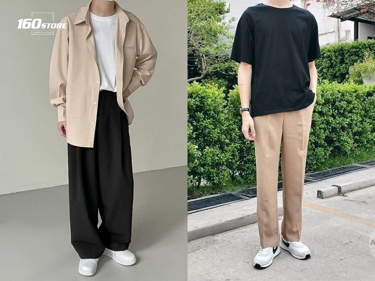 Màu đen kết hợp màu be