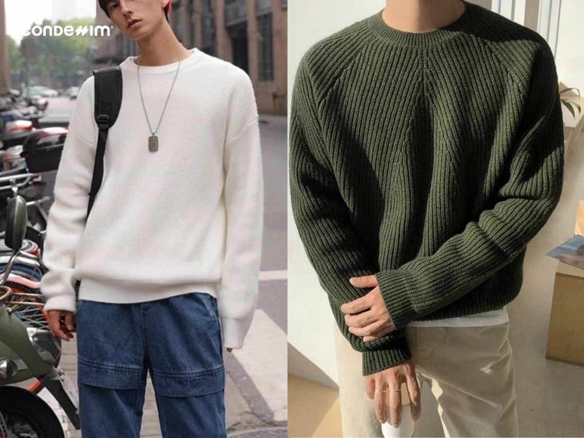 Áo len cổ tròn mang đến vẻ ngoài trẻ trung